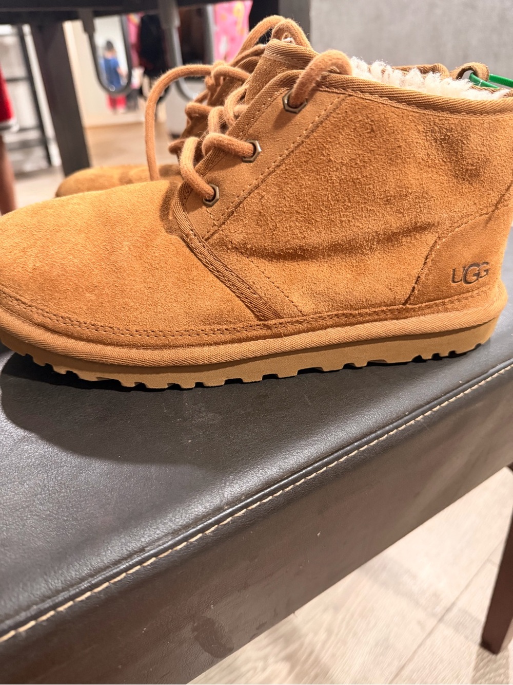 UGG tass Chestnut Suede Lace-Up Ankle Booties